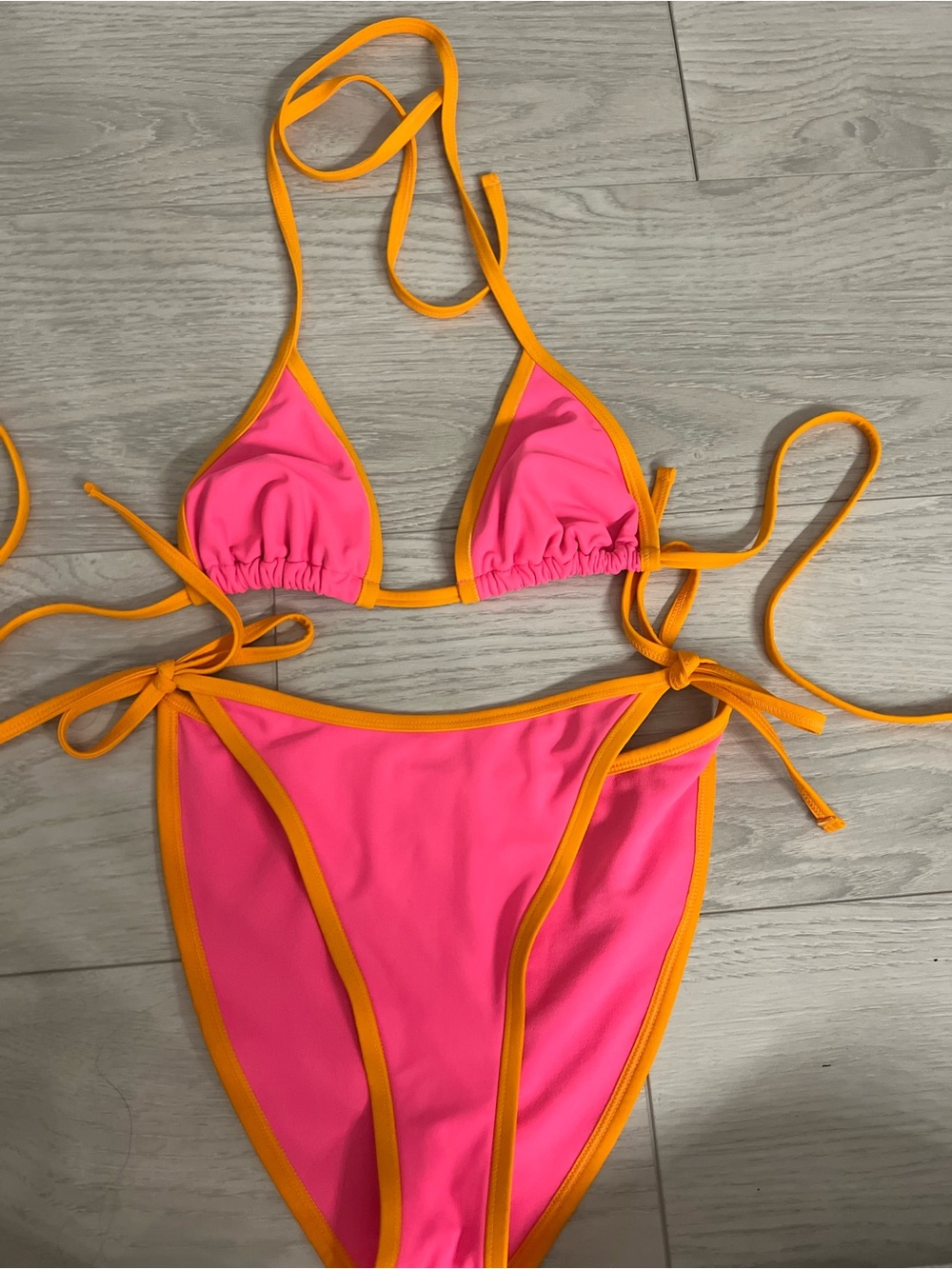 wild fable Hot Pink Bikini with Orange Trim